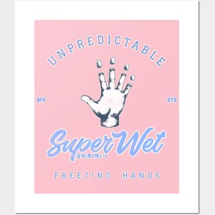 Unpredictable freezing  hands (Pale) Posters and Art